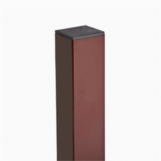 Столбик из проф. трубы 60х40х1,5хН1,5 Zn+ППЛ RAL8017