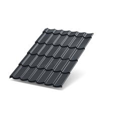 Металлочерепица МП Ламонтерра-XL (VALORI-20-Grey-0.5)