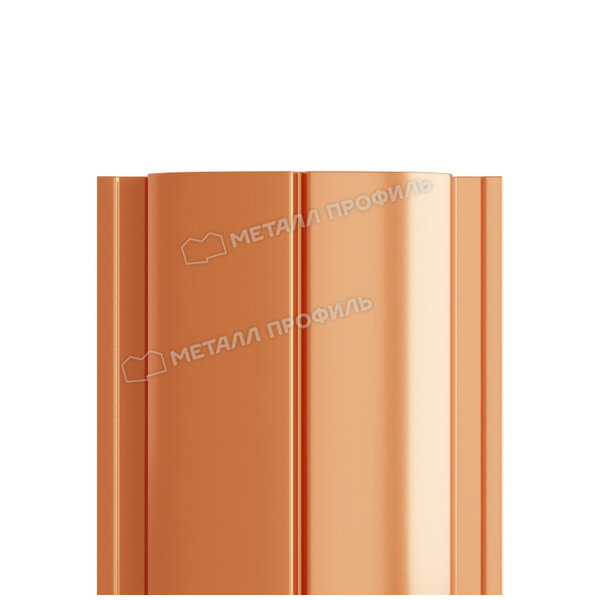 Штакетник металлический МП ELLIPSE-T 19х126 (AGNETA-20-Copper\Copper-0.5)