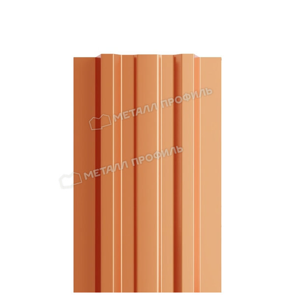 Штакетник металлический МП LАNE-T 16,5х99 (AGNETA-20-Copper\Copper-0.5)