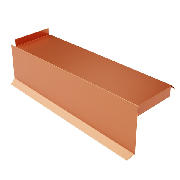 Планка сегментная торцевая левая 400 мм (AGNETA-03-Copper\Copper-0.5)