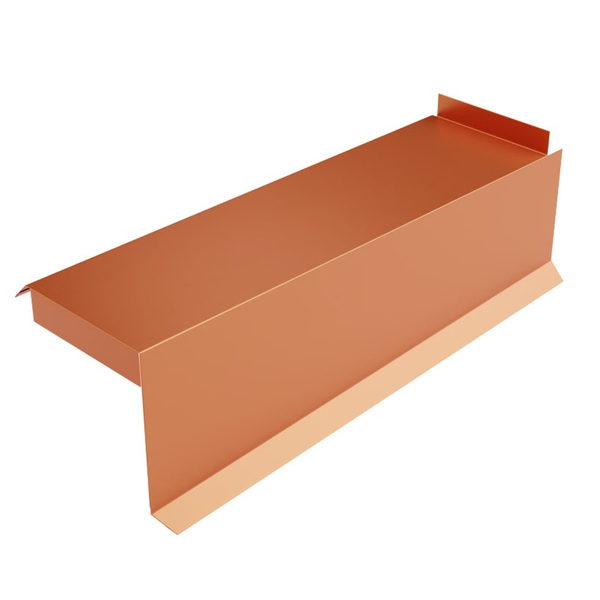 Планка сегментная торцевая правая 400 мм (AGNETA-03-Copper\Copper-0.5)