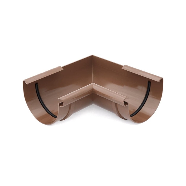 Угловой элемент внутренний 125 мм  КОРИЧНЕВЫЙ 